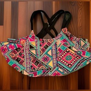 Colorful bathing suit top for toddler